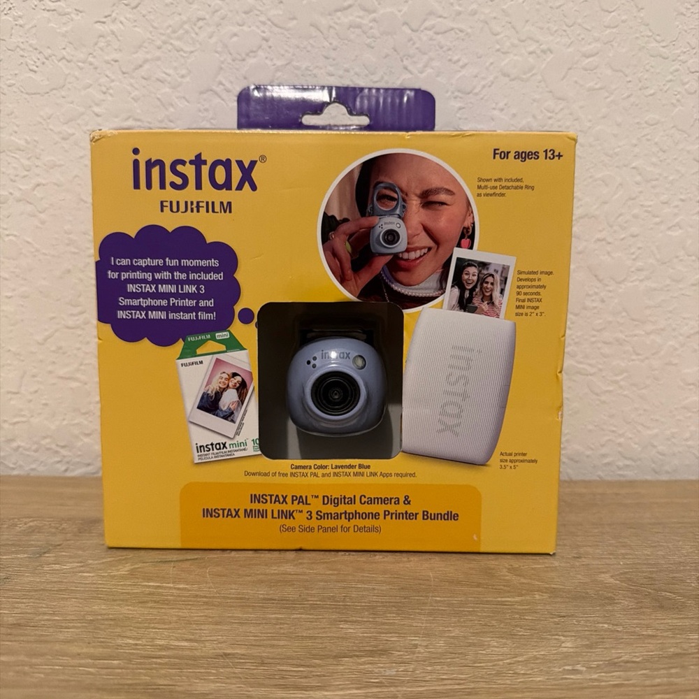 Fujifilm Instax Pal Digital Camera with Mini Link 3 Smartphone Printer Bundle